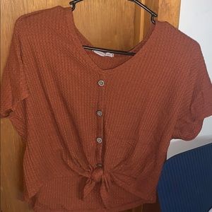 Caution To The Wind Cropped Shirt